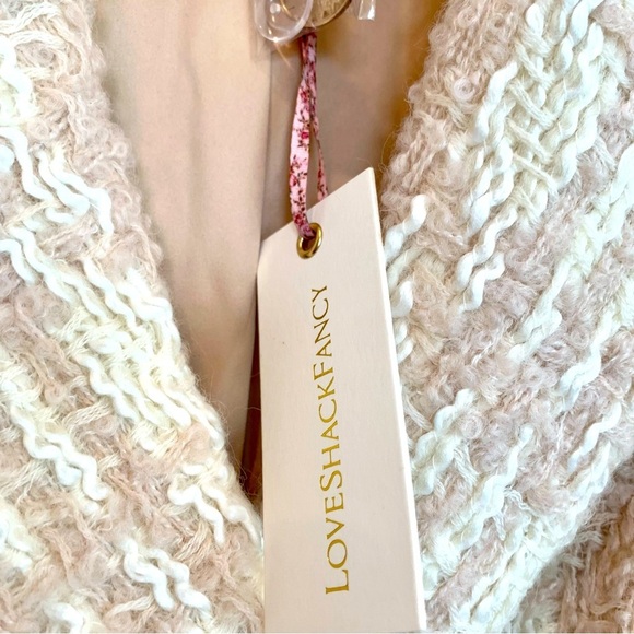 [🌟 PRICE FIRM] LoveShackFancy Plaid Tweed Pearl Button Long Trench Coat - Picture 10 of 16